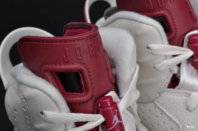Bmlin Shoes white Jordan 6 Retro Air Maroon 384664-116 0713